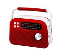 Radio portable - TREVI - RDA 70 BR - Rouge - Batterie rechargeable USB-C - MP3 (USB/Micro SD)