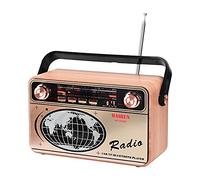 Radio Portable Vintage FM/AM (MW) / SW, Radio Vintage, Bouton de réglage, Prise en Charge de la Carte Bluetooth/TF/AUX/Lecteur MP3 USB, Radio rétro, Haut-Parleur intégré (R-503BT)
