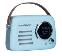 Radio portable vintage - MADISON - FREESOUND-VR30BL-DAB - DAB+ - Bluetooth - Batterie longue autonomie