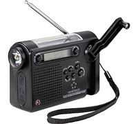 Renkforce Radio portative RF-CR-200 – FM/AM/OC, radio d'urgence rechargeable, panneau solaire