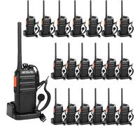 Radio Retevis RT24, 16 canaux VOX Squelch radio portative Rechargeable avec oreillette Support de charge USB, pour l'école, l'hôtel, le chantier de construction