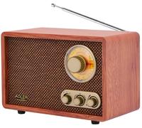 radio rétro Bluetooth AM/FM marron
