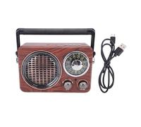 Radio rétro Portable, Lecteur MP3 FM AM SW Radio à Transistor de Diffusion Rechargeable avec antenne télescopique Prise en Charge de la Carte mémoire Lecture USB
