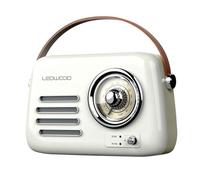 Radio Rétro Portable Ledwood Alma, FM, Bluetooth 5.3 Entrée USB, Puissance 30W - Batterie 3,7V-1500mAh - Retro Vintage - Blanc