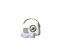 Radio Bluetooth FM vintage RETRO35 portable Batterie rechargeable Look Rétro, Entrée AUX-IN, 4 Lumières Strobo Flash LED