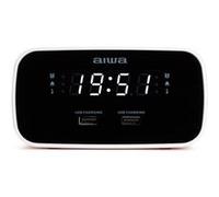 Radio-réveil Aiwa CRU-19RD LED rouge avec charge USB et alarme graduelle Rouge
