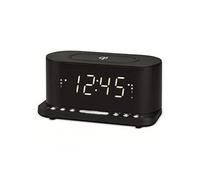 Radio-réveil avec chargeur sans fil CRQ-110 12 LED USB Black