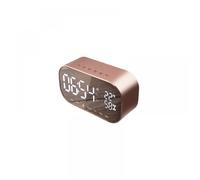 Radio-réveil avec fonction Bluetooth équipé d'un haut-parleur FM d'un thermomètre et d'une fonction mains libres.