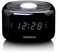 radio réveil avec Fonction veilleuse et double alarme noir