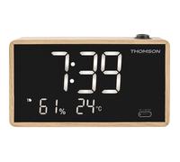 Radio-réveil avec projection - THOMSON - Bois
