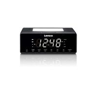 Radio-réveil avec veilleuse à intensité variable et fonction de charge USB CR-540BK Noir
