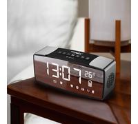 Radio-réveil Bluetooth 4.2, FM, entrée auxiliaire, 6 W, GreenBlue GB200.