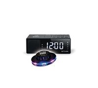 RADIO REVEIL BLUETOOTH M-172-BT - Afficheur blanc extra large - Radio PLL FM - Double alarme - NFC, Jeu de lumière OVNI LED