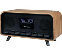 Radio-réveil Bluetooth - THOMSON - Vintage Cosy - 30W, Radio FM, Double alarme, Écran LCD, Chargeur USB-C, Alim. 230V
