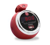Radio-réveil Cherry FM USB projection double alarme - rouge