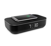 Thomson Enceinte Wi-Fi – Horloge numérique, Chargeur sans fil, Amazon Alexa intégré