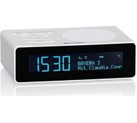 Radio réveil Dab+ avec écran LCD et Deux alarmes blanc