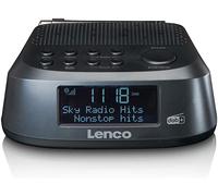 radio réveil Dab+ FM avec double alarme noir