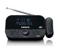 Radio-réveil DAB+ - Noir - Projection de l'heure - Double alarme - Écran LCD 2,6” - 30 présélections