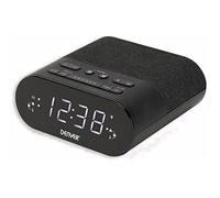 Radio-réveil - DENVER - CRQ-107 - Radio FM - Chargement sans fil QI - 2 réveils réglables