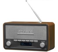 > Faits saillants: - Design rétro chic - Corps en bois véritable avec des coins arrondis - Radio DAB + et FM avec fonction RDS