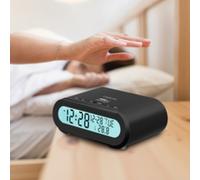 Radio-réveil digital avec veilleuse, blanc