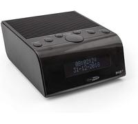 Radio réveil-Double Alarme avec répétition-avec Radio FM-Écran LCD-Possible sur la Batterie-Noir-108 x 125 x 48 mm
