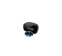 RADIO REVEIL DOUBLE ALARME MUSE M-155-CR - Afficheur blanc - Radio PLL FM - Double alarme - Jeu de lumière Soucoupe OVNI LED