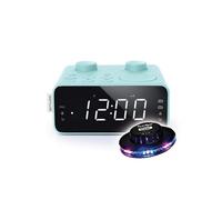 RADIO REVEIL DOUBLE ALARME M-17-CB coloris bleu - Double alarme, Réglage num. FM/MW PLL - 6 stations préréglées, OVNI LED