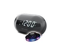 RADIO REVEIL DOUBLE ALARME MUSE M-15-GL - Radio PLL avec 20 stations FM préréglées - Double alarme Jeu de lumière OVNI LED