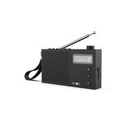 Radio-Réveil Egy Noir - FM et Radio Dab+ - Batterie Piles/USB - 2 Alarmes