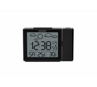 Explore Scientific RPW3009 Horloge de Projection avec Affichage radiocommandé de l'heure, Fonction mètre, Port USB pour recharger Le téléphone, capteur de température Interne, Noir
