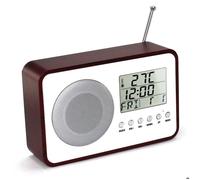 Radio réveil vintage 60's, lcd, fm, alarme, 19,2x12,5 cm