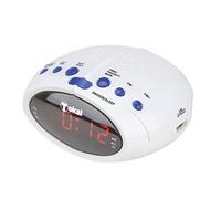 Radio-réveil - TOKAÏ - Blanche - Prise USB - FM PLL - Double réveil