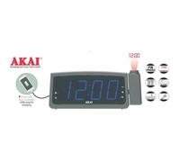 Radio-réveil FM avec projection de l'heure et prise USB pour recharge - AKAI