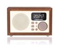 Radio en bois FM Blaupunkt alarme double et mémoire stations USB LCD