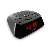 Radio-réveil FM double alarme - noir