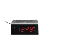 Radio réveil FM, Dual Alarme avec Fonction Snooze, l'écran LCD de 0.9'', Adaptateur Secteur Inclus