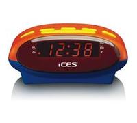 Ices Radio-réveil ICR-210KIDS pour enfants – PLL FM, fonction Snooze, minuterie – Bleu/Orange