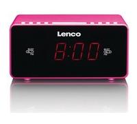 Radio-réveil FM stéréo avec écran LED 0,9 rose lenco rose G