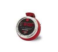 Radio-réveil FM USB projection double alarme - rouge Cherry - 477024