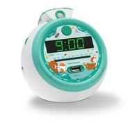 Metronic Radio-réveil Forest FM USB Projection Double Alarme 477343, Vert, S