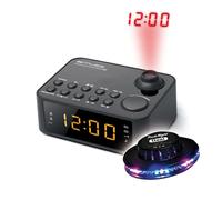 RADIO REVEIL HEURE PROJETEE M-178-P, Double alarme - Projection de l'heure - Radio PLL 2 gammes FM/MW, Lumière OVNI LED