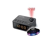 RADIO REVEIL HEURE PROJETEE M-178-P, Double alarme - Projection de l'heure - Radio PLL 2 gammes FM/MW, Lumière OVNI LED