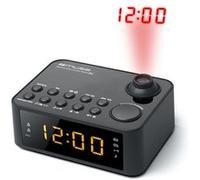 RADIO REVEIL HEURE PROJETEE MUSE M-178-P - Noir - Double alarme - Projection de l'heure - Radio PLL 2 gammes FM/MW