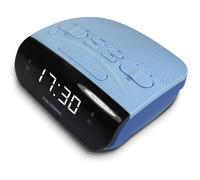 Radio Réveil - HOME FIT TRAINING - Double Alarmes - Tuner AM/FM - Fonction Sleep - Gris Bleu
