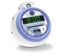 Metronic Radio-réveil Iceberg FM USB Projection avec Alarme 477344, Violet