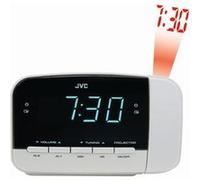 JVC Radio-réveil RA-F230W Blanc