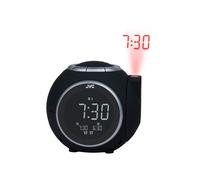 Radio-réveil JVC RA-F321B projection rouge