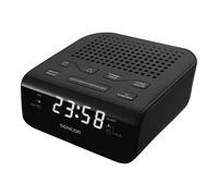 Radio-réveil LED SENCOR SRC 136 B - Noir - Fonctionnalités variateur d'éclairage de l'affichage et 2 alarmes